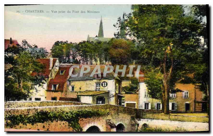 CPA Chartres Vue prise du Pont des Minimes 