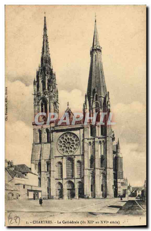 CPA Chartres La Cathedrale du XII au XVI siecle 