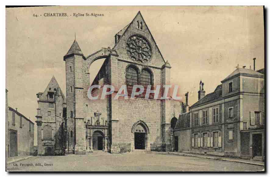 Chartres - Église Saint-Aignan — Ch. Fonognili, édit., Orenx