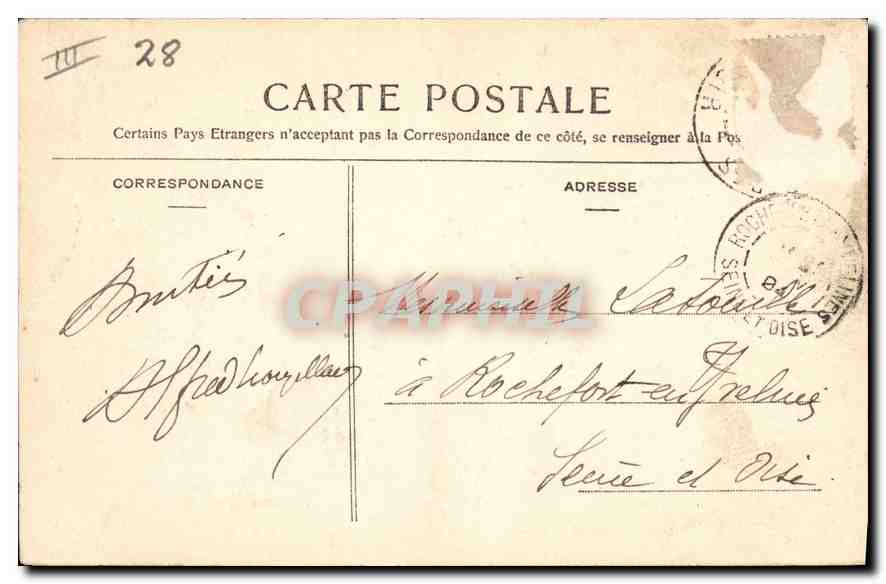CPA Chartres La Porte Guillaume  — Verso