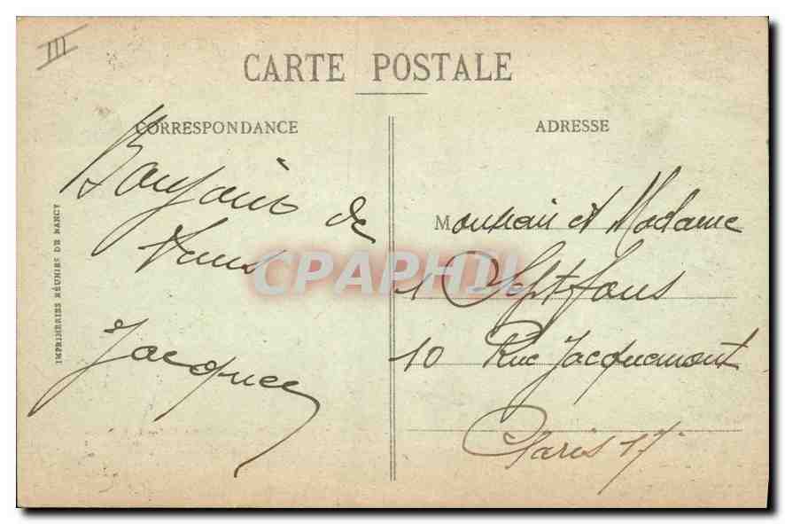 CPA Chartres E et L La Porte Guillaume  — Verso