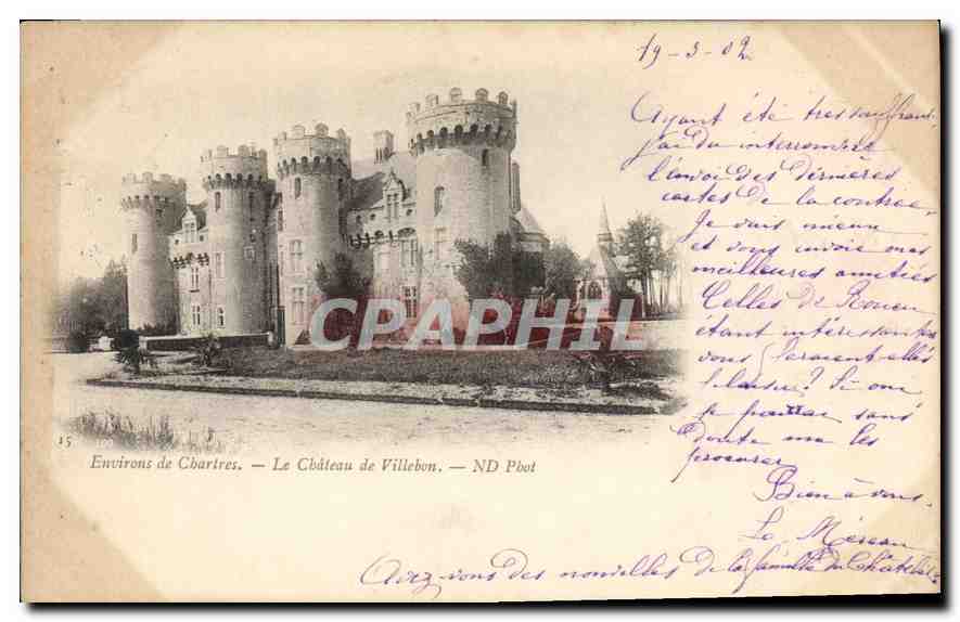 CPA Environs de Chartres Le Chateau de Villebon 