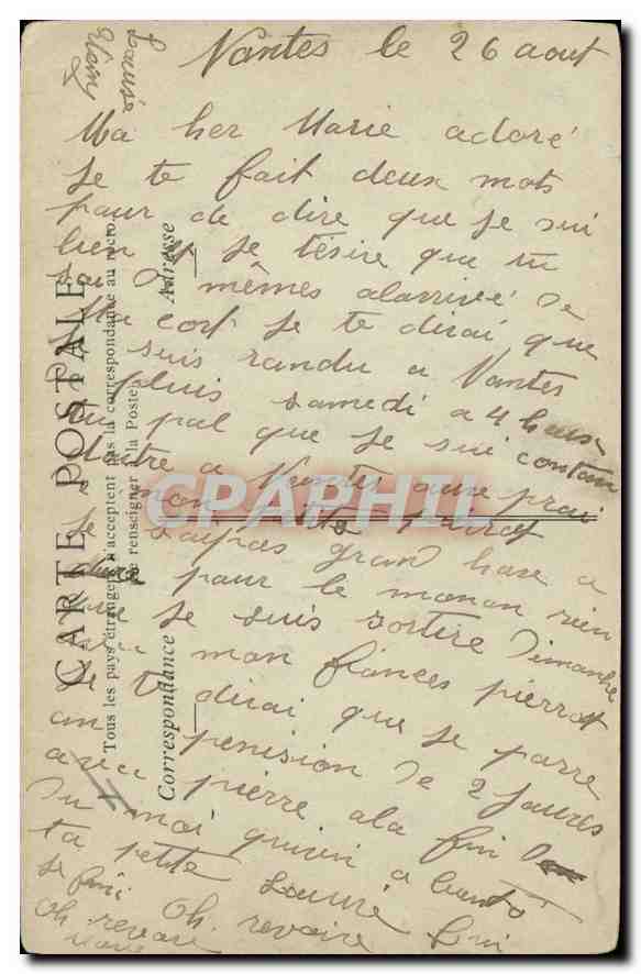 CPA Chartres Le Quartier Nansouty Militaria — Rückseite