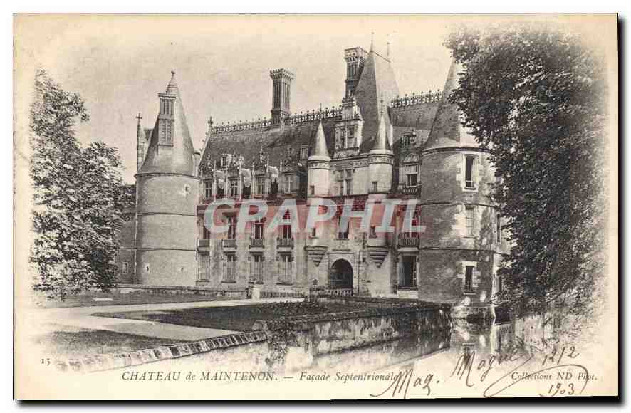 CPA Chateau de Maintenon Facade Septentrionale 