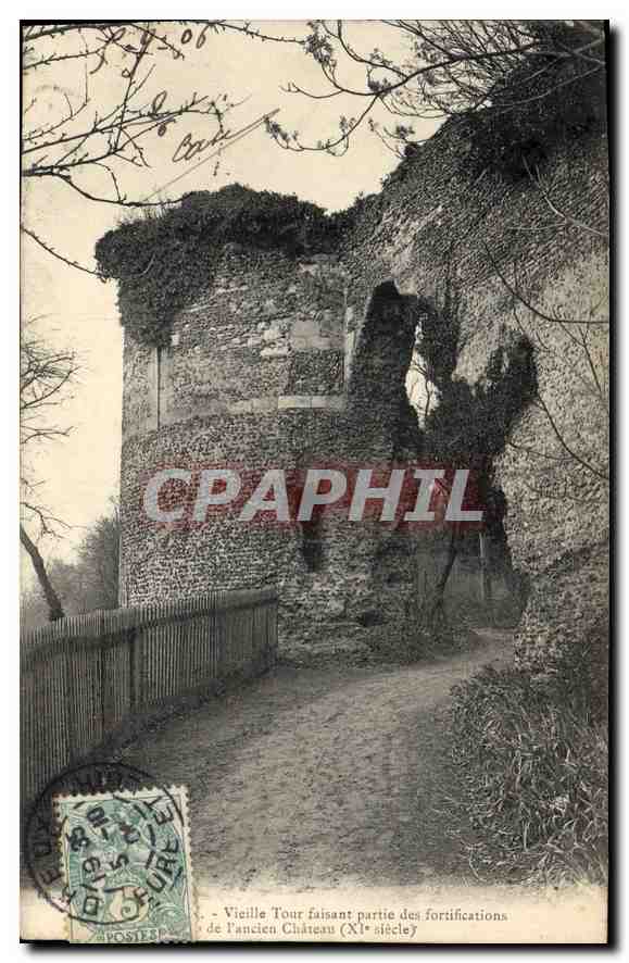 Vieille Tour faisant partie des fortifications de l'Ancien Château (XIe siècle) — CPAPHIL