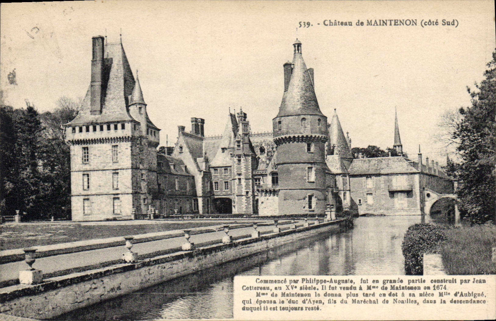 CPA Chateau de Maintenon Cote Sud Commence par Philippe Auguste 