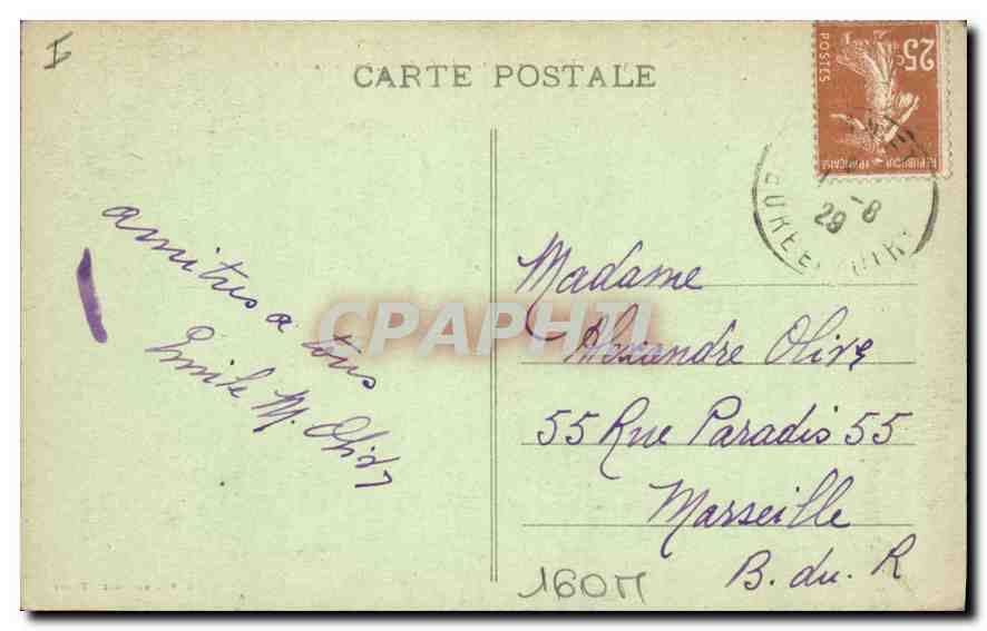 Anet - Le Portail du Château, vu de la Cour — G. Foucault, édit., Dreux — Rückseite