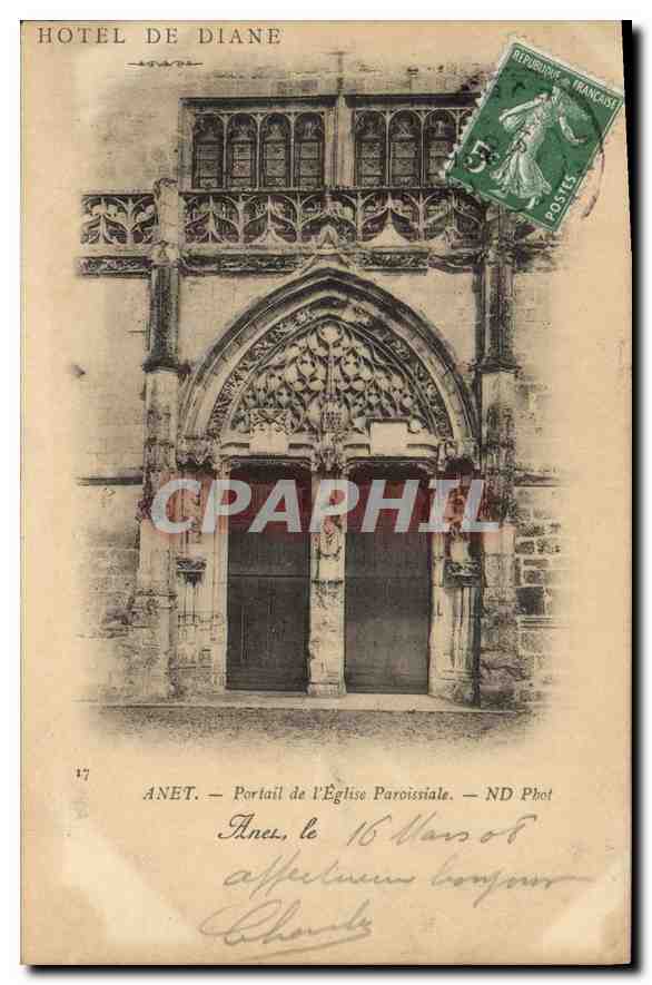 Hôtel de Diane — Portail de l'Église Paroissiale — ND Phot