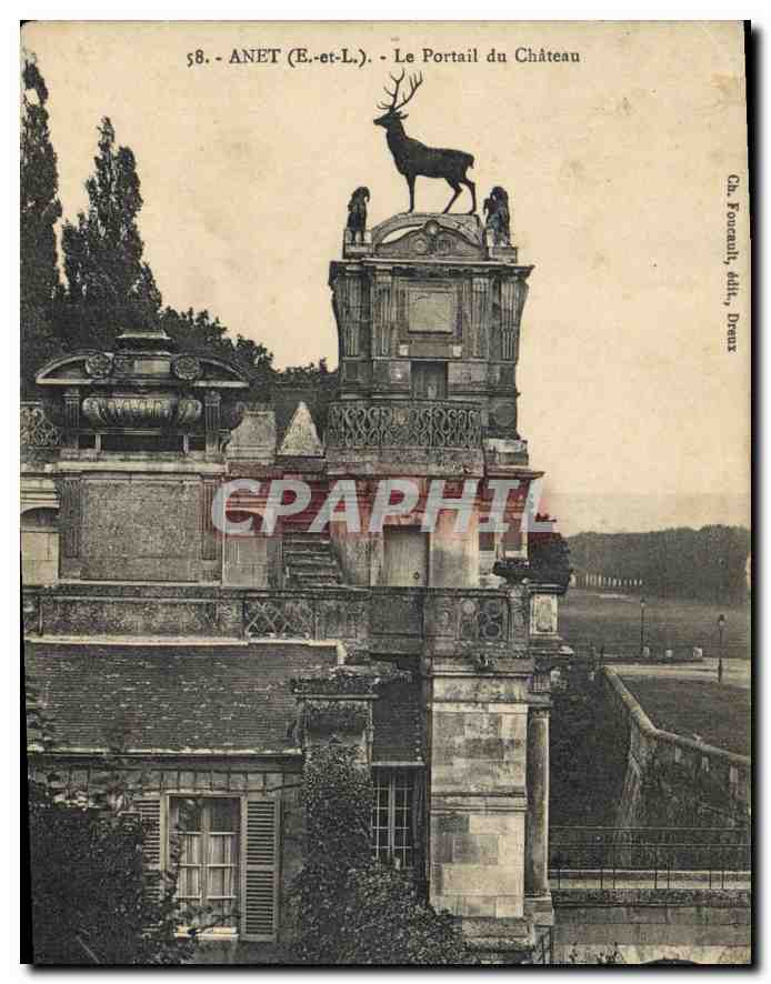 CPA Anet E et L Le Portail du Chateau 