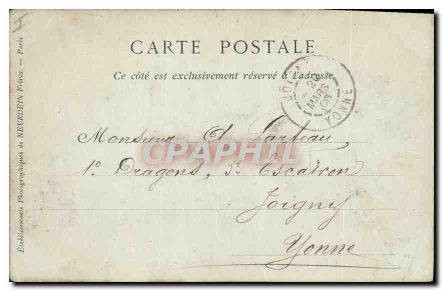 CPA Anet Chateau de Diane de Poitiers XVI siecle Imposte de la Porte Principale — Reverso