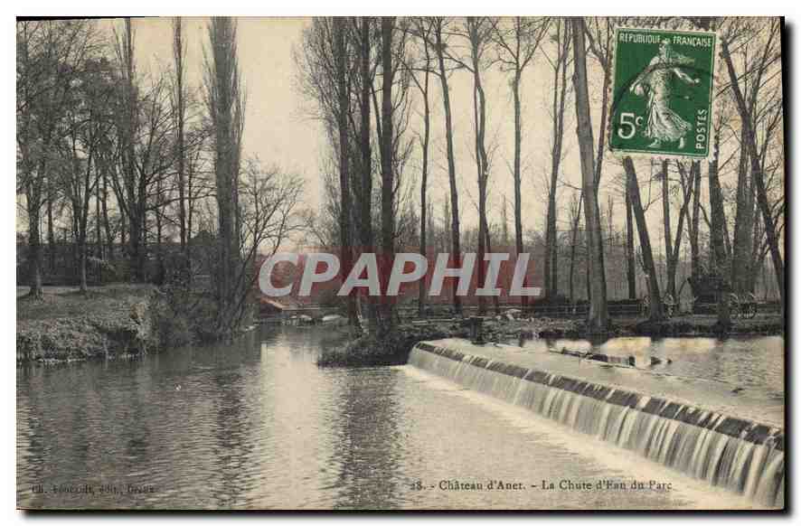 CPA Chateau d'Anet La Chute d'Eau du Parc 