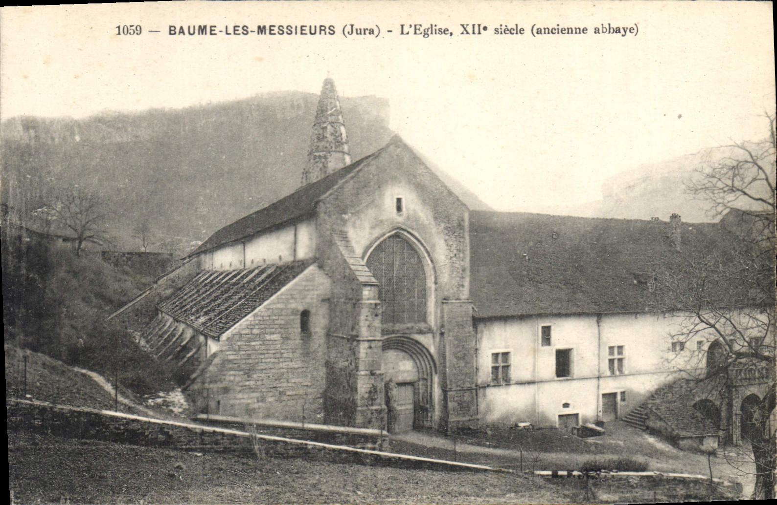 Baume-les-Messieurs (Jura) — Die Kirche, 12. Jahrhundert (ehemaliges Kloster) — Verlag Unis-France, Nr. 39