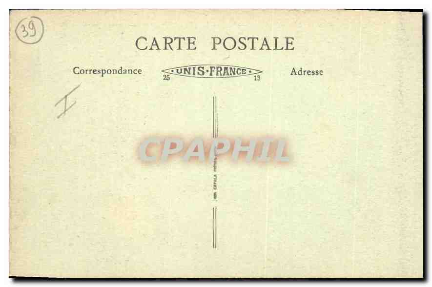 Baume-les-Messieurs (Jura) — Die Kirche, 12. Jahrhundert (ehemaliges Kloster) — Verlag Unis-France, Nr. 39 — Rückseite