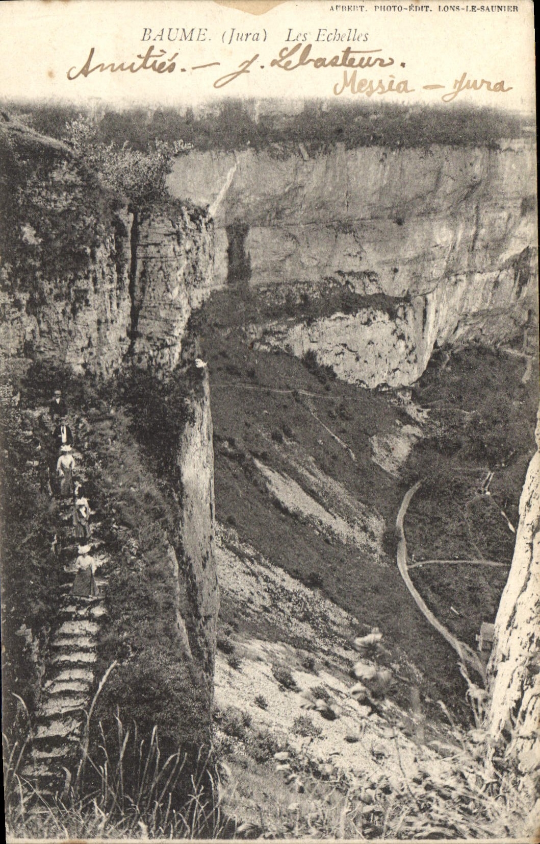 Baume (Jura) — Les Échelles — J. Lébasteur, Lons-le-Saunier