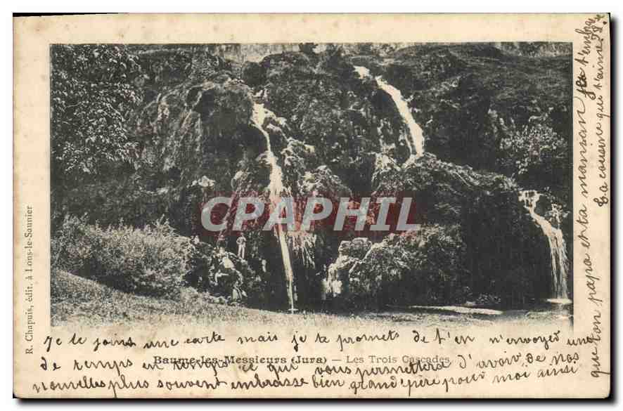 CPA Baume les Messieurs Jura Les Trois Cascades 