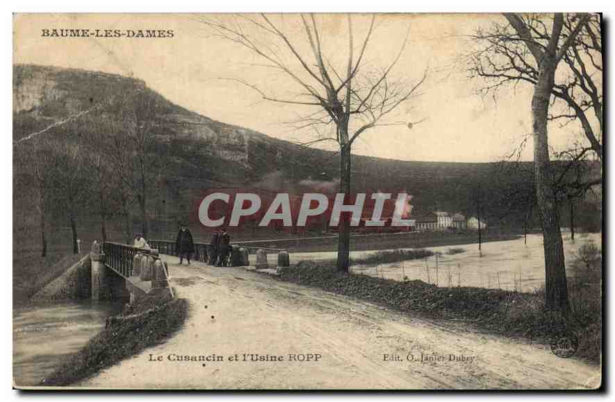 Baume-les-Dames — Der Cusancin und die ROPP Fabrik — Edit. O. Janvier-Dubey