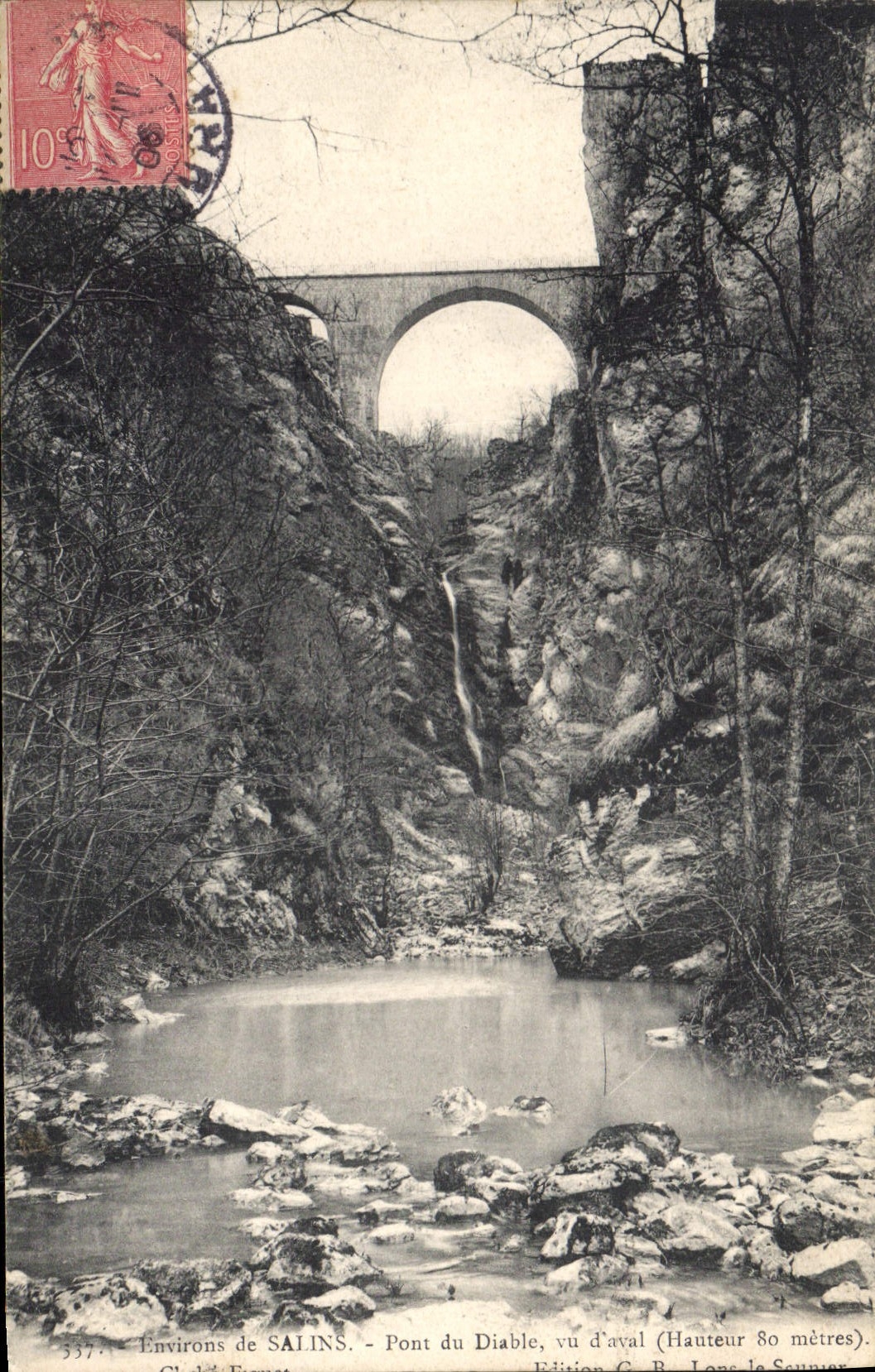 Pont du Diable — Environ de SAINTS — Édition C. B. Lons le Saunier