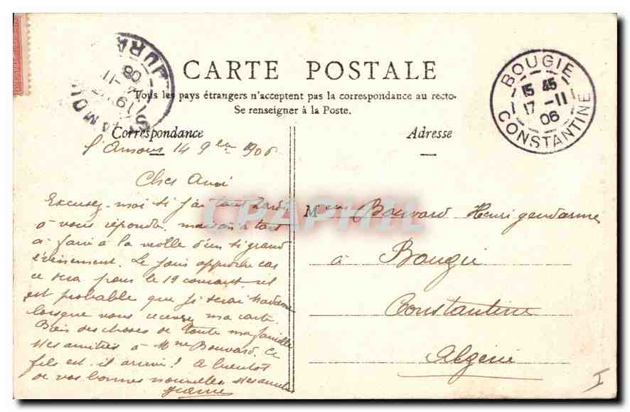 Pont du Diable — Environ de SAINTS — Édition C. B. Lons le Saunier — Verso
