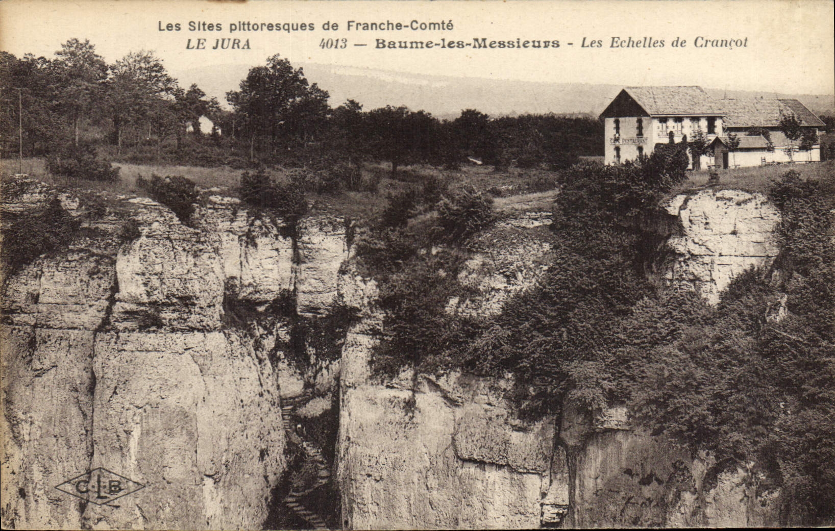 Schöne Orte der Franche-Comté — Baume-les-Messieurs — Die Crançot-Treppe — C.L.B.