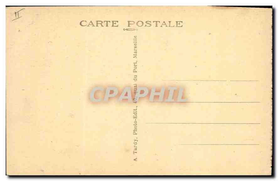 CPA Gemenos B du R Le Pic de Bretagne vu de la route de la Saint Baume  — Rückseite