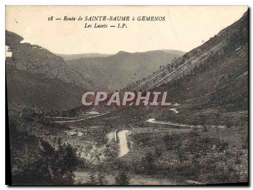 CPA Route de Saint Baume a Gemenos 