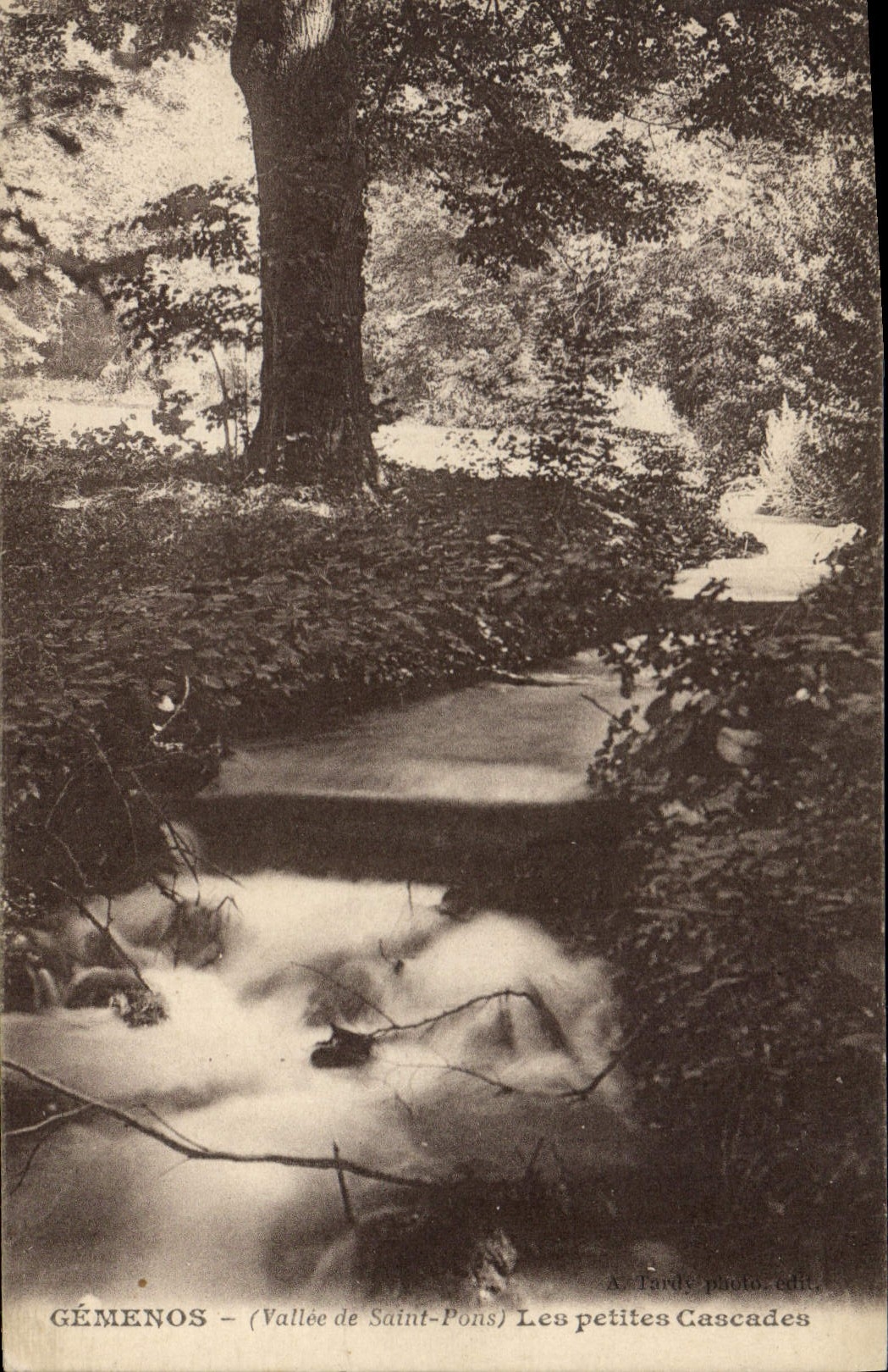 CPA Gemenos Vallee de Saint Pons Le Petite Cascades 