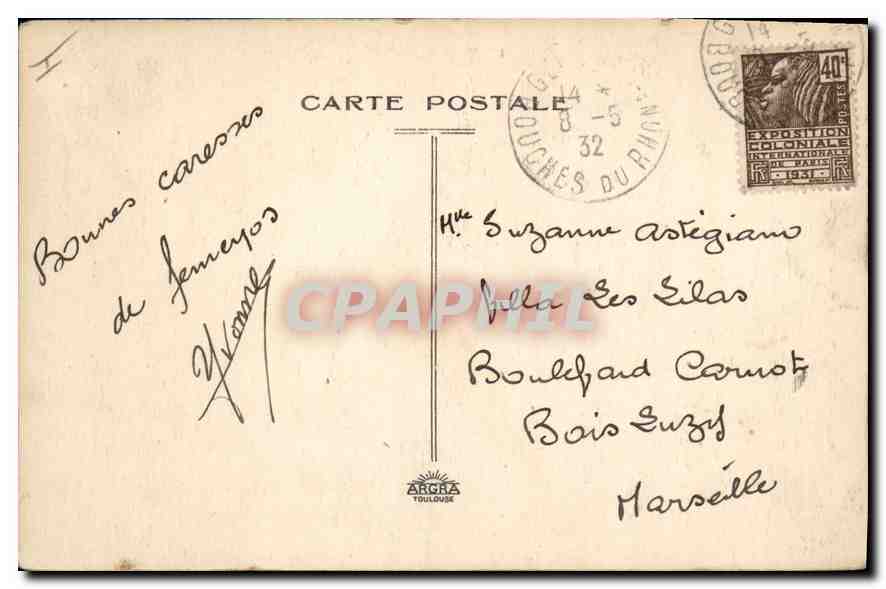 CPA Gemenos B du R La Vallee de St Pons  — Verso