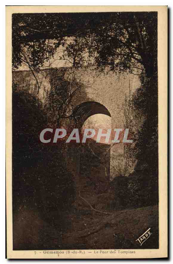 CPA Gemenos B du R Le Pont des Tompines 