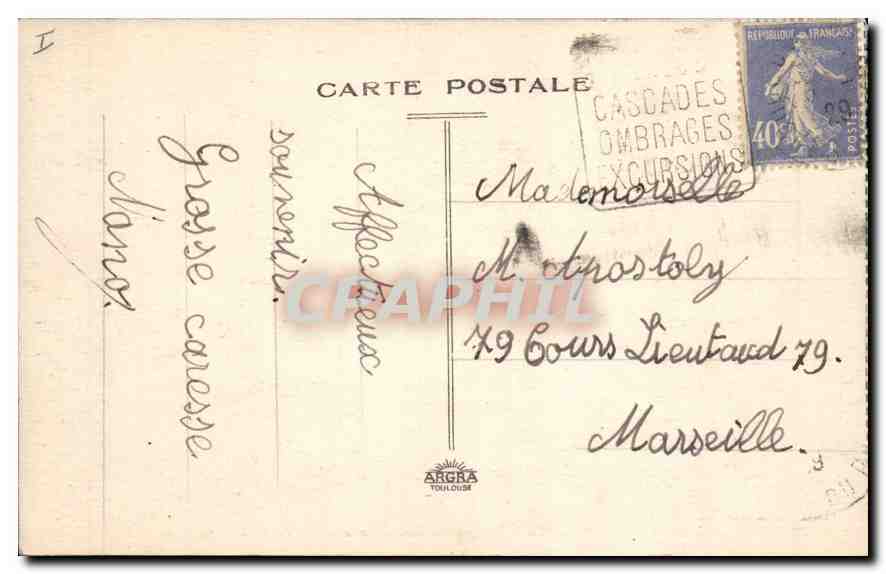 CPA Gemenos B du R La Vallee de St Pons Le bosquet de St Eloi en hiver  — Verso