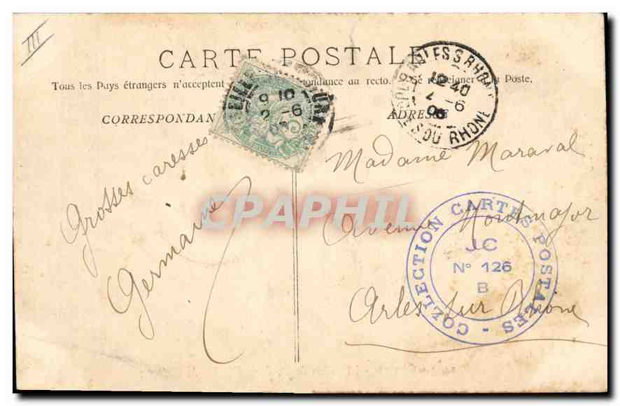 CPA Gemenos Le Vallon de St Pons et le Pic de Bretagne  — Back