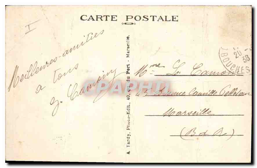 CPA Gemenos B du R La Vallee de Saint Pons  — Back