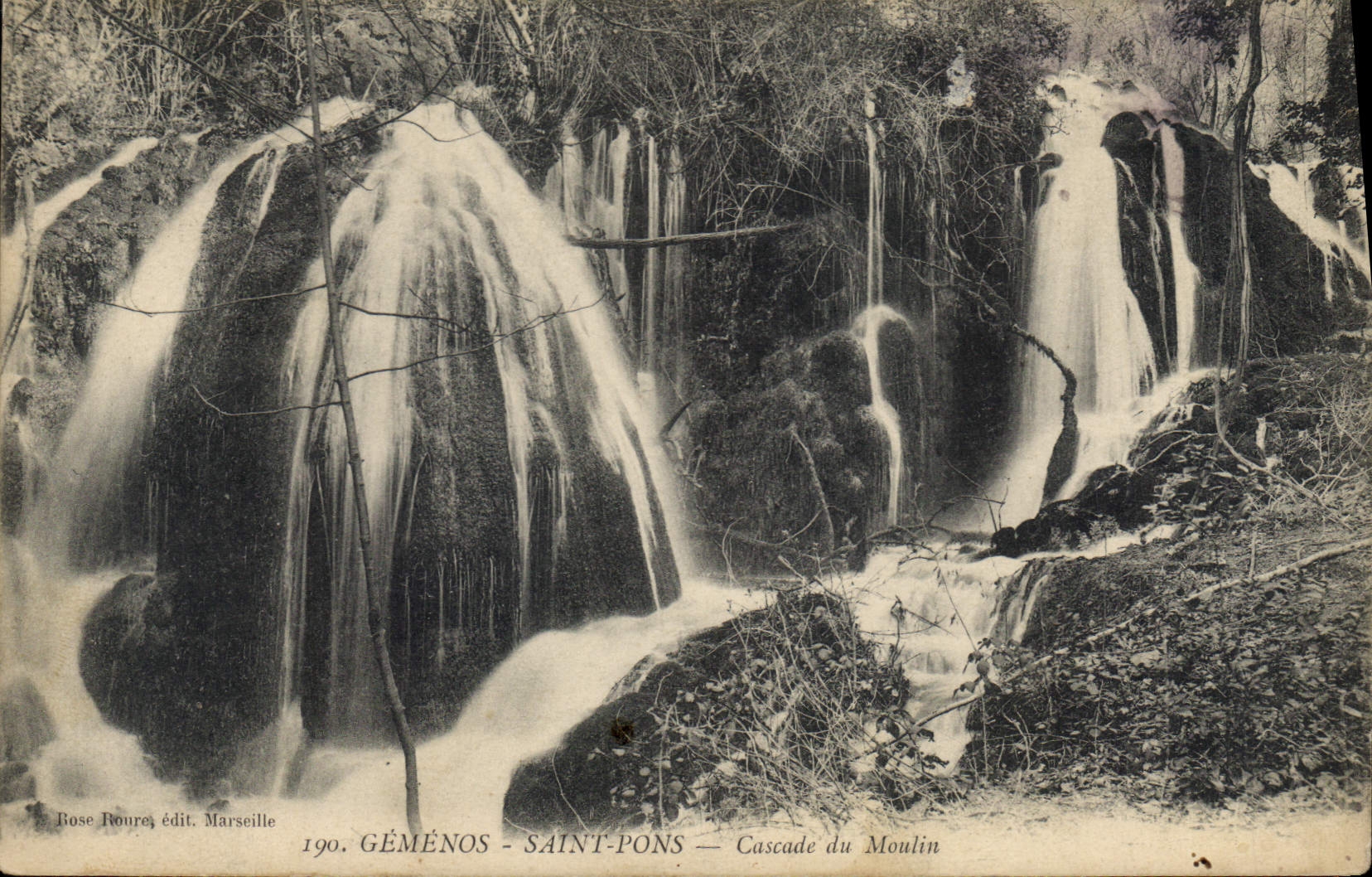 CPA Gemenos Saint Pons Cascade du Moulin 