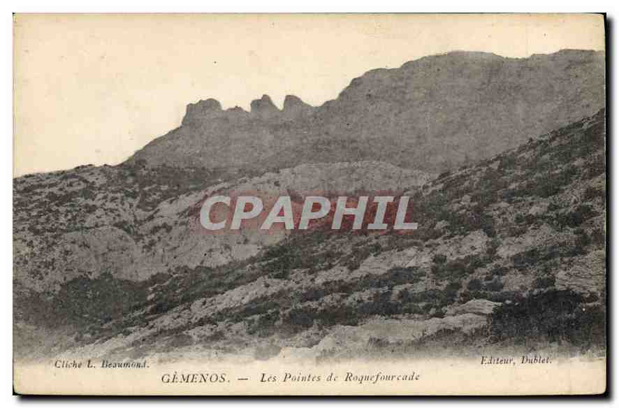 CPA Gemenos Les Pointes de Roquefourcade 