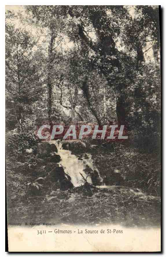 CPA Gemenos La Source de St Pons 