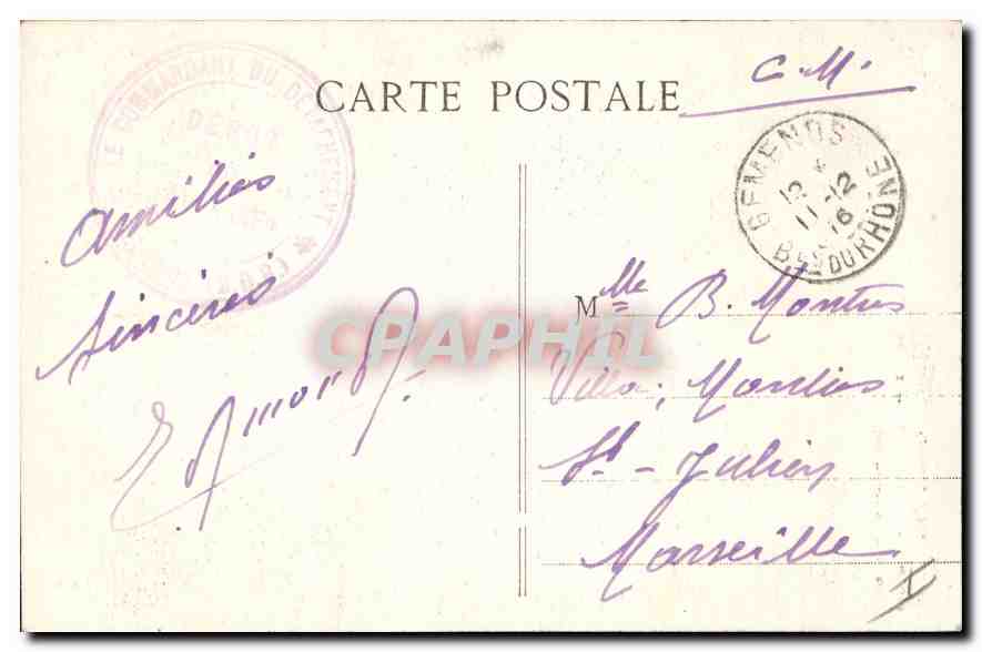 CPA Gemenos Vue des Grands Pins  — Verso