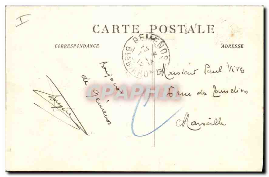 CPA Gemenos Vallee de St Pons La Source  — Rückseite