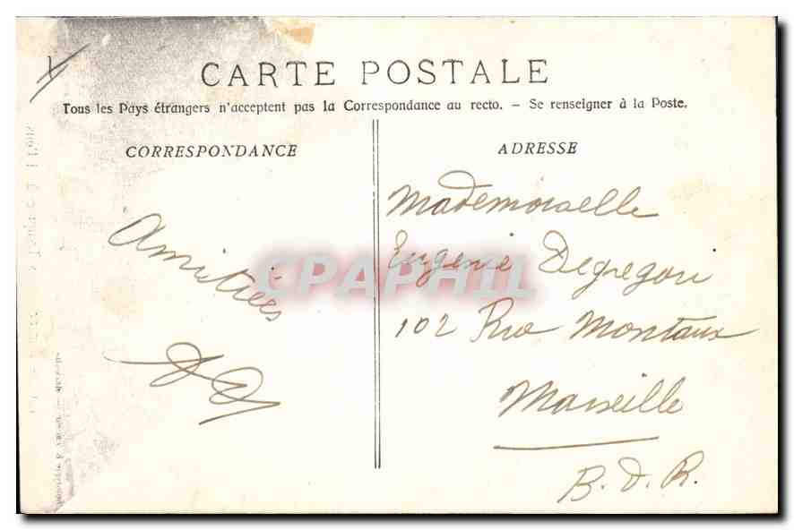 CPA Gemenos Les Tompines a St Pons  — Rückseite
