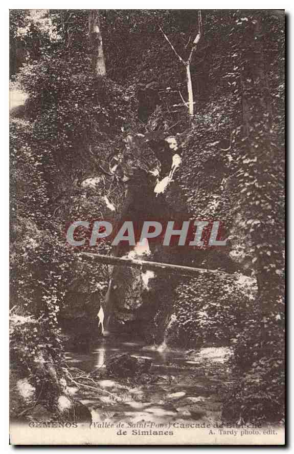 CPA Gemenos Vallee de Saint Pons Cascade de Blanche de Simiances 