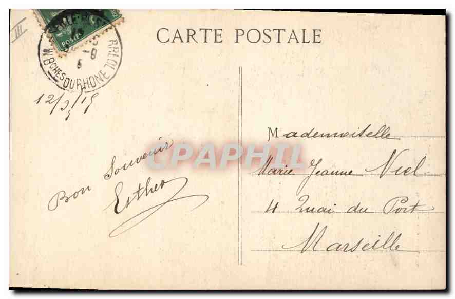 CPA Saint Pons Pont de la Propriete  — Verso
