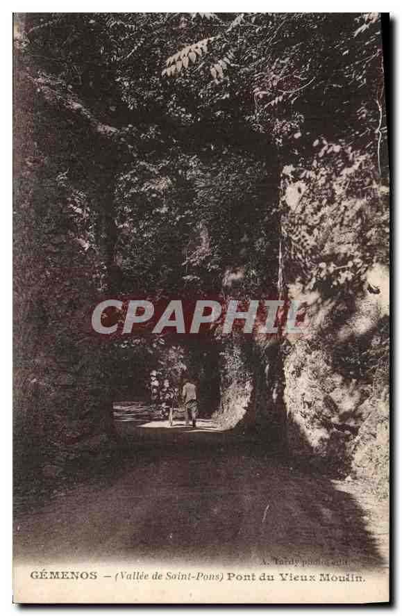 CPA Gemenos Vallee de Saint Pons Pont du Vieux Moulin 