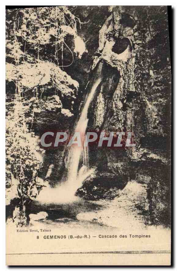 CPA Gemenos B du R Cascade des Tompines 