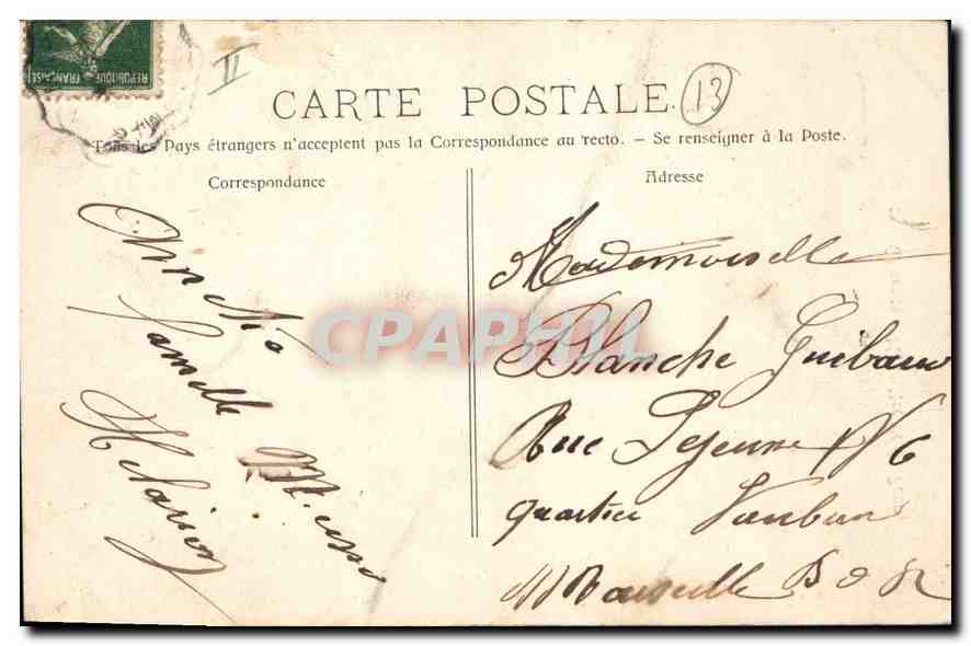 CPA Gemenos Monastere de St Pons  — Verso