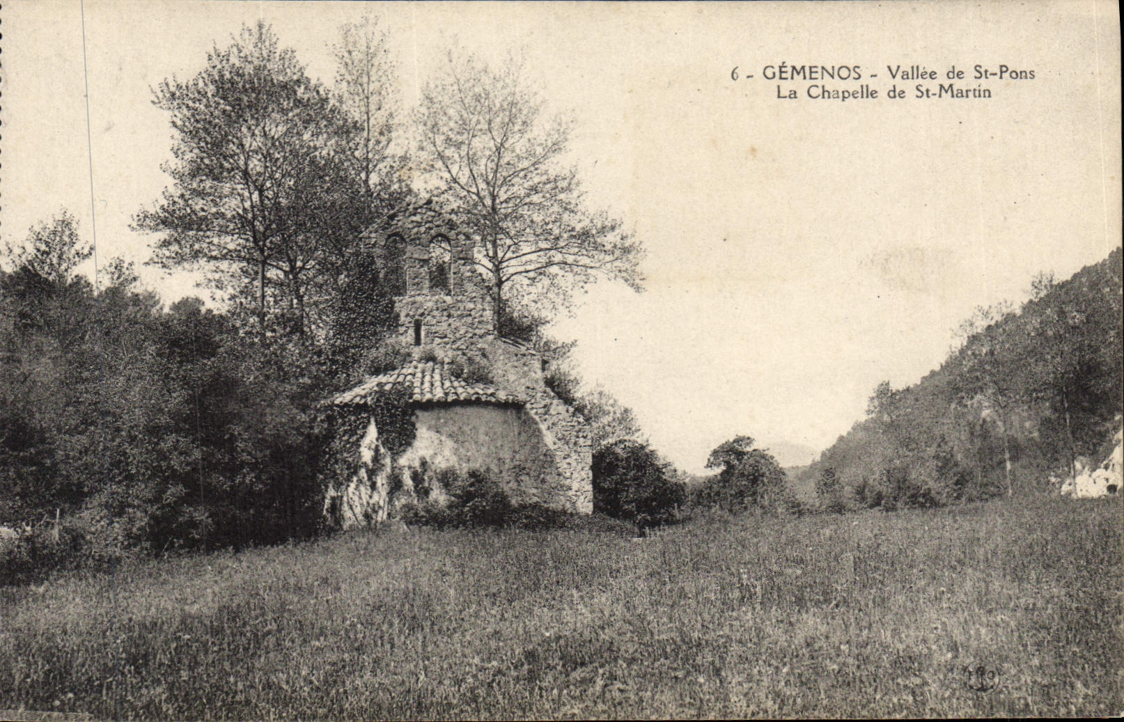 CPA Gemenos Vallee de St Pons La Chapelle de St Martin 