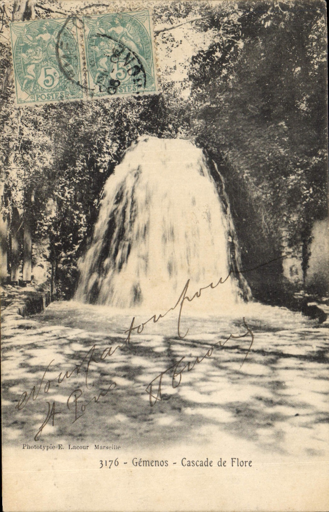 CPA Gemenos Cascade de Flore 