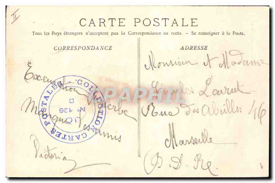 CPA Gemenos La Source de St Pons  — Verso