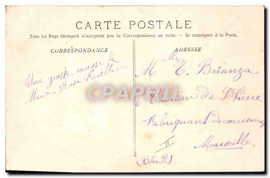 CPA Gemenos La Source de St Pons  — Verso