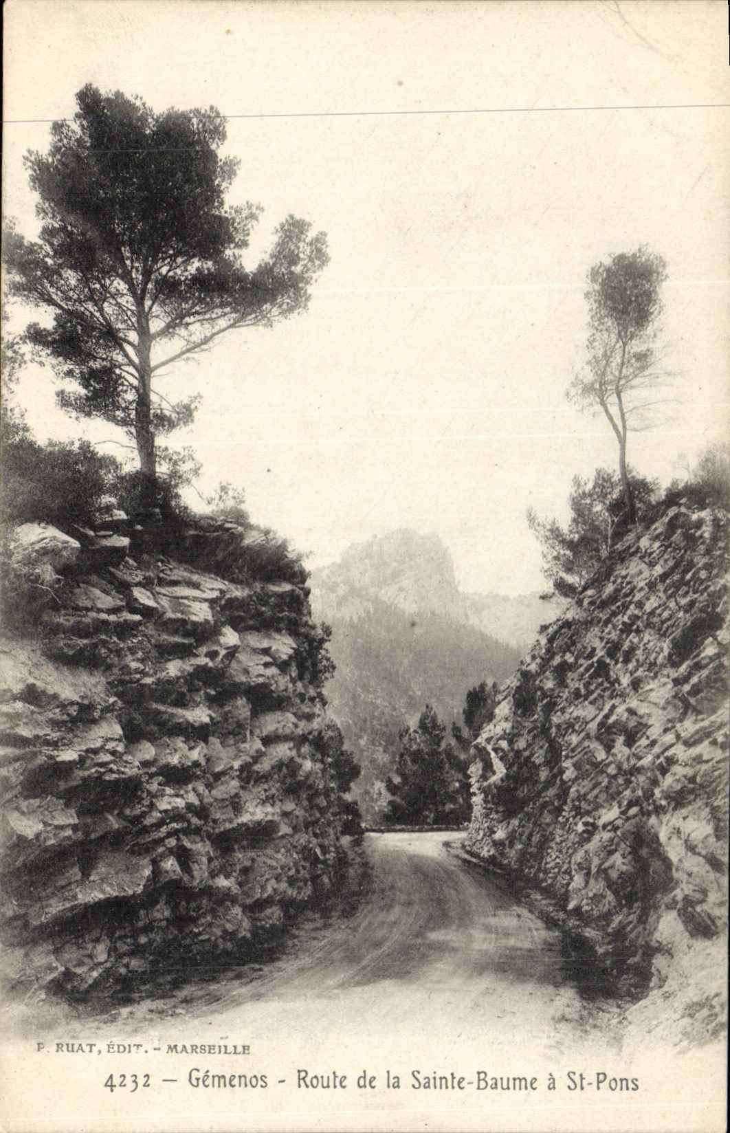 CPA Gemenos Route de la Sainte Baume a St Pons 
