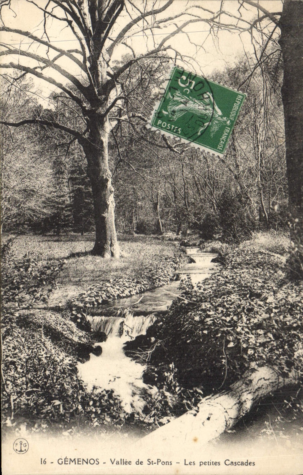 CPA Gemenos Vallee de St Pons Les petites Cascades 