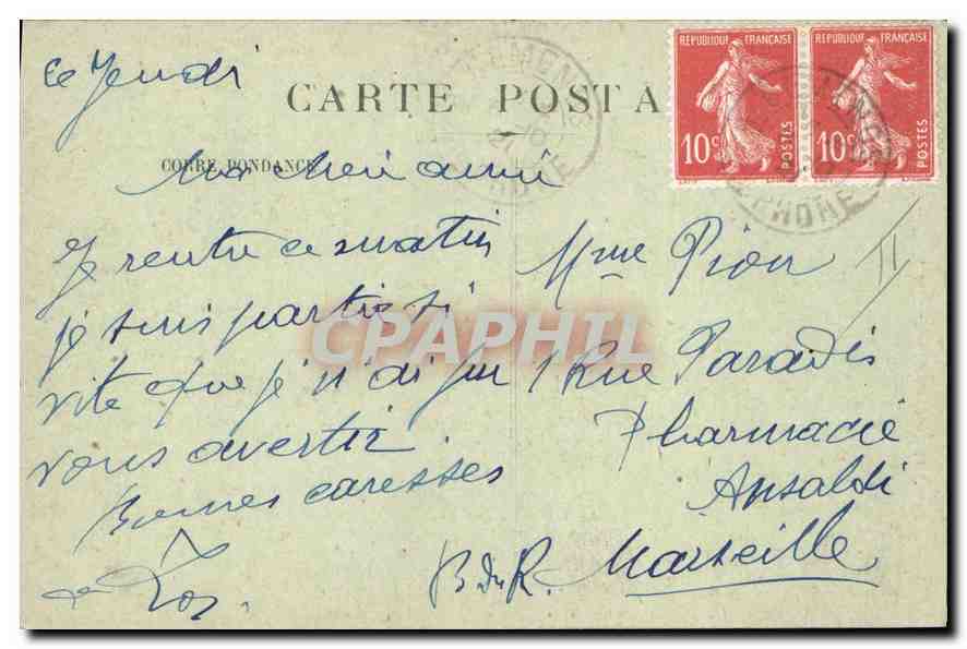 CPA Gemenos Vallee de S Pons Le Pont du Grand Moulin  — Verso