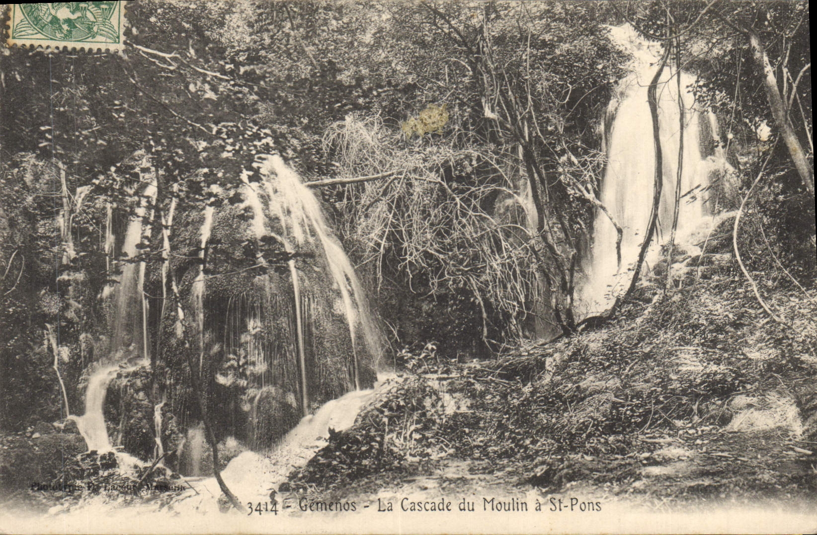CPA Gemenos La Cascade du Moulin a St Pons 